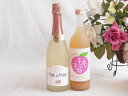 桃のお酒を楽しめる2本セット(国産もものお酒 カフェ ド パリ ピーチスパークリング(フランス)) 720ml×1本 750ml×1本