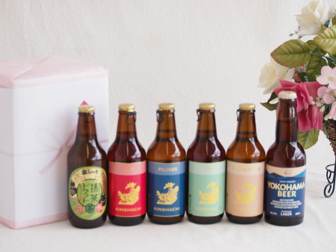 【最大2000円オフクーポン26日1:59迄】贈り物クラフトビール6本セット(金しゃち抹茶ドラフト(愛知県) 金しゃちプラチナエール(愛知県) 金しゃちIPA(愛知県) 金しゃちピルスナー(愛知県) 