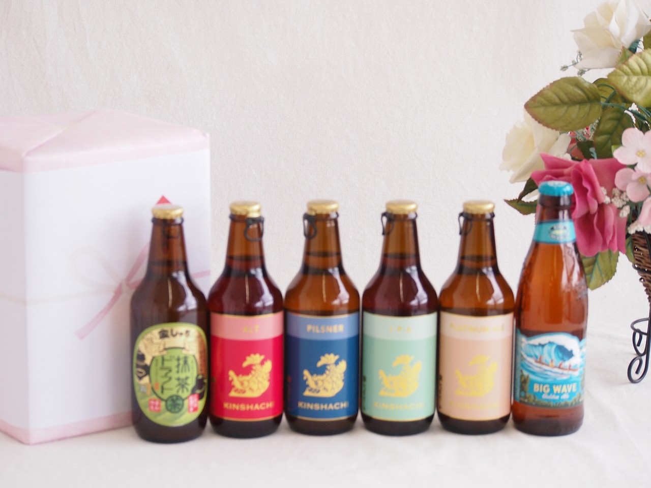 【最大2000円オフクーポン26日1:59迄】贈り物クラフトビール6本セット(金しゃち抹茶ドラフト(愛知県) 金しゃちプラチナエール(愛知県) 金しゃちIPA(愛知県) 金しゃちピルスナー(愛知県) 