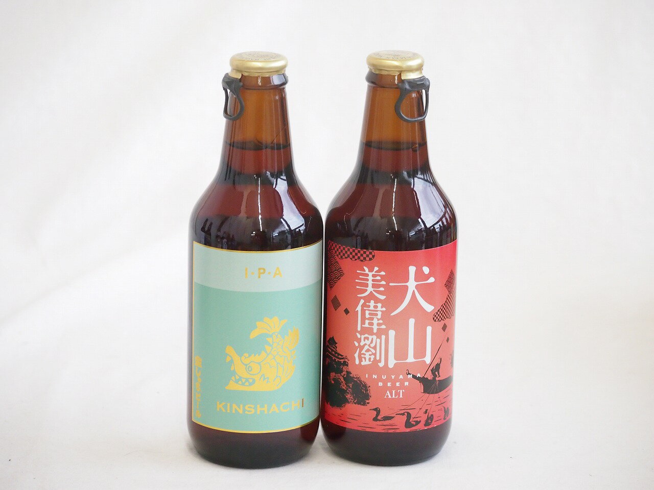 地域が生んだクラフトビール2本セット(金しゃちビールIPAalc7％(愛知県) 金しゃちビール 犬山美偉瀏アルトalc5％(愛知県)) 330ml×2本