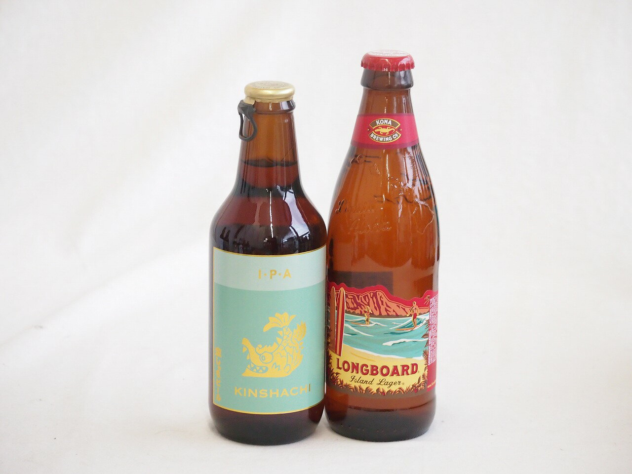 地域が生んだクラフトビール2本セット(金しゃちビールIPAalc7％(愛知県) ロングボードアイランドラガーalc4.5％(アメリカ)) 330ml×1本 355ml×1本