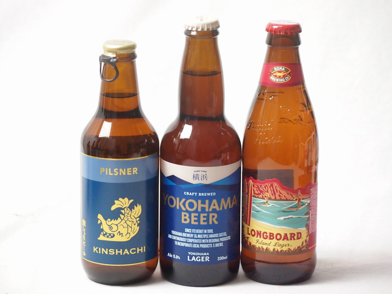 地域が生んだクラフトビール3本セット(金しゃちビールピルスナーalc5％(愛知県) 横浜ビール ラガーalc5..