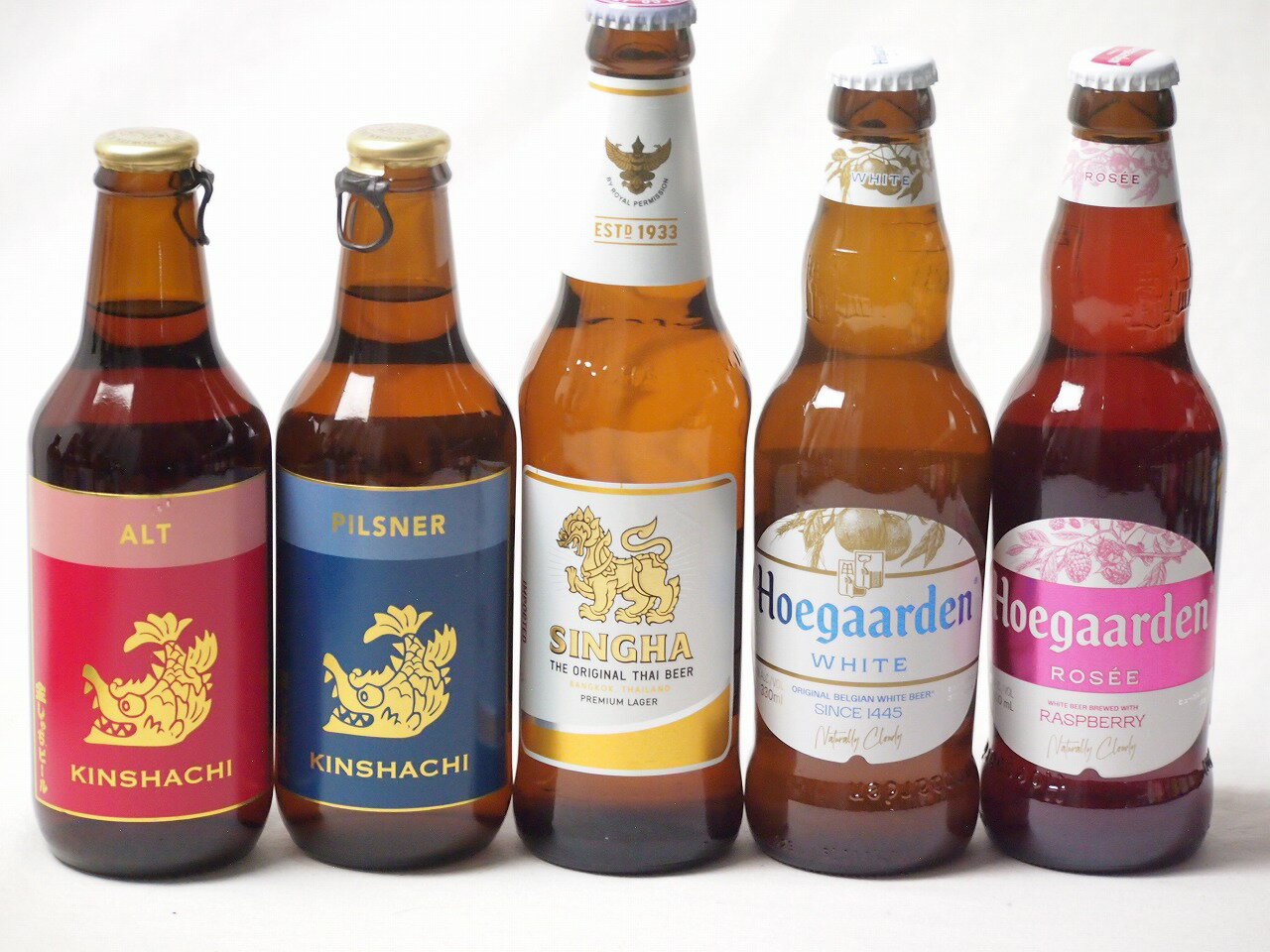 地域が生んだクラフトビール5本セット(金しゃちビールピルスナーalc5％(愛知県) 金しゃちビール金鯱ア..