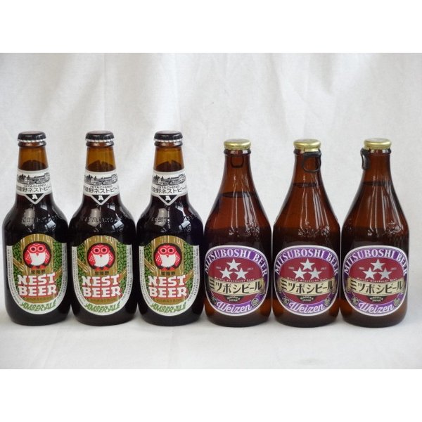 【商品名】クラフトビールパーティ6本セット常陸野ネストアンバーエール330ml×3　ミツボシビール　ヴァイツェン330ml×3【内容】●常陸野ネストアンバーエール330ml(茨城県)　 米国や欧米といったビール本場への輸出が多く、国内外でのコンテスト入賞例は群を抜く。高温でローストした培煎モルトの香ばしさとスパイシーなホップの香りがマッチした赤みを帯びた銅褐色のビールです。 ■アルコール度数：6％●ミツボシヴァイツェン330ml(愛知県) ドイツ・バイエルン地方発祥の伝統的な上面発酵ビール。原料麦芽に小麦麦芽を50%程度使用し、酵母由来のクローブやバナナのような魅力的な香味、柔らかな口当たりが特徴。原料となる麦芽とホップも100％ドイツ産を使用しクラシカルな味わいの中に上品な金しゃちビールらしさを織り込んだこだわりの逸品。 ■アルコール度数：5.5％