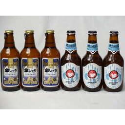 クラフトビールパーティ6本セット　金しゃちピルスナー330ml×3本　常陸野ネストホワイトエール330ml×3本