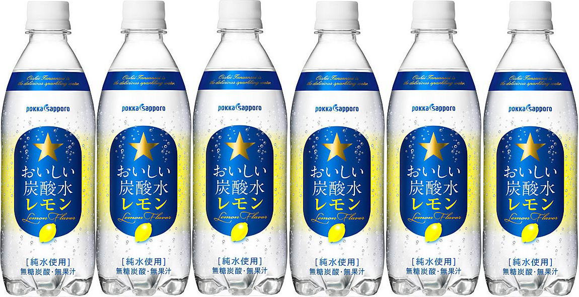 サッポロおいしい炭酸水レモン ペットボトル 500ml×24本