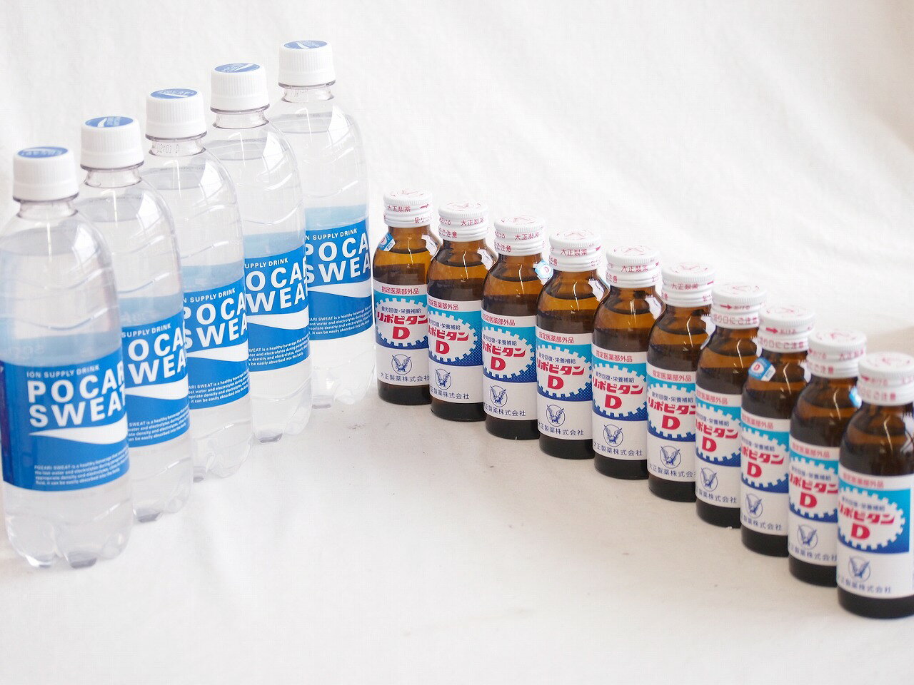 ファイト15本セット（ポカリスエット500ml×5本 リポビタンD100ml×10本）