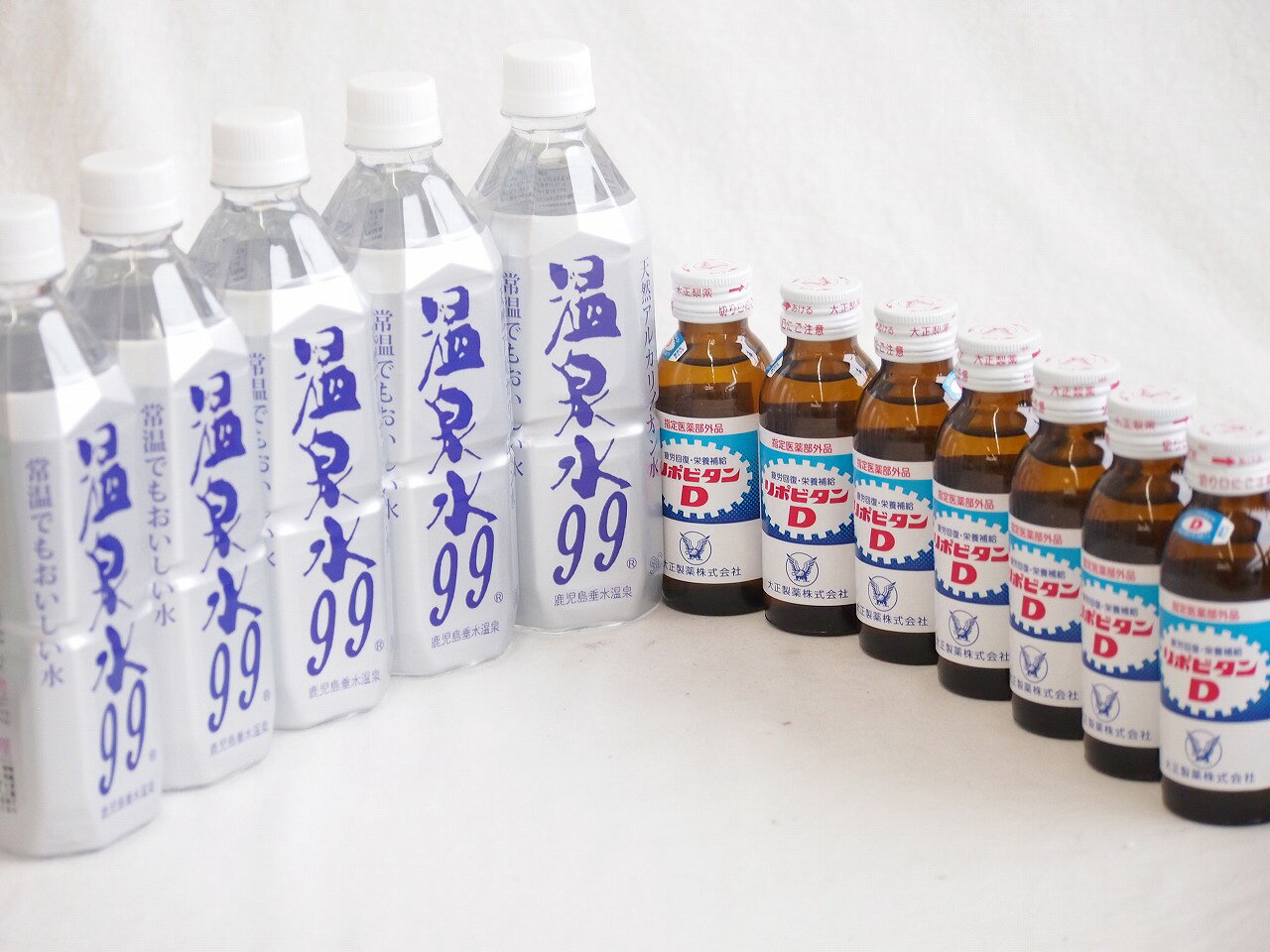 ファイト7本セット（温泉水99 500ml×5本 リポビタンD100ml×7本）ファイト7本セット（温泉水99 500ml×5本 リポビタンD100ml×7本）