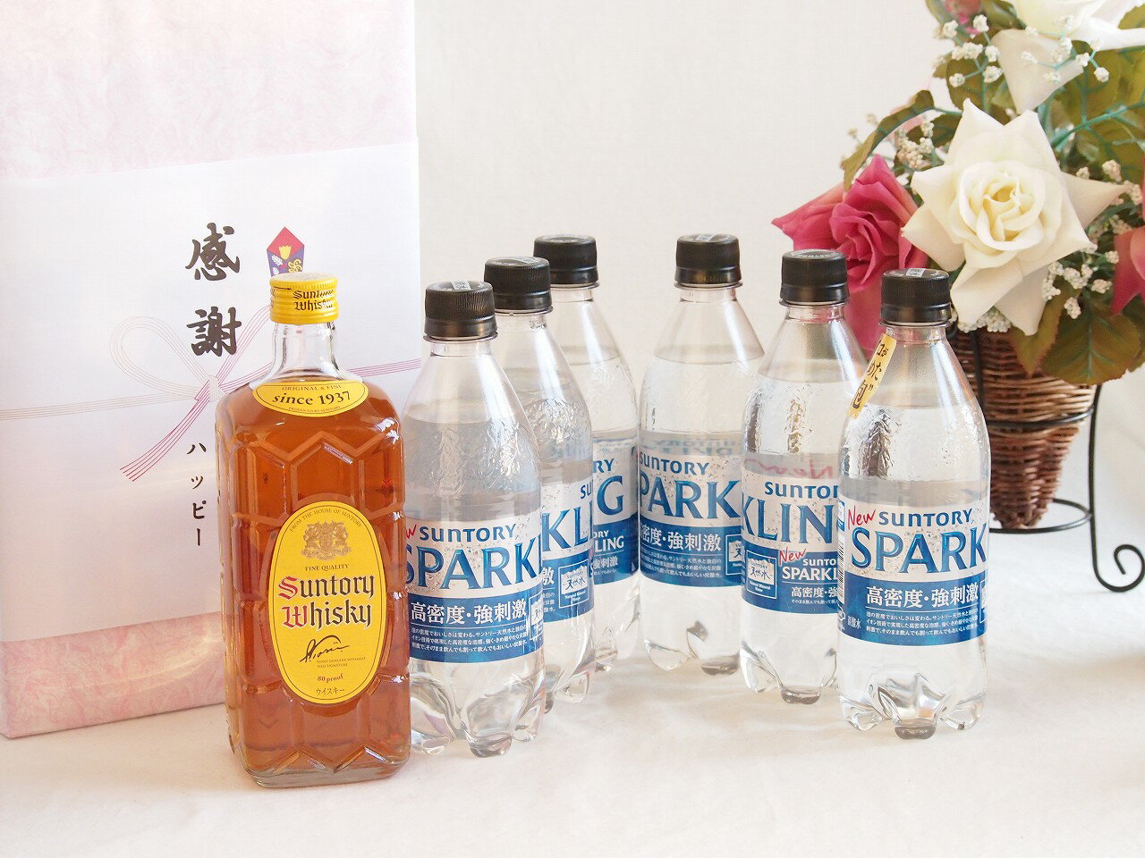楽天贈り物本舗じざけや【最大2000円オフクーポン27日1:59迄】夏の贈り物お中元 角瓶ハイボー ルセット（角瓶700ml 1本+ソー ダ水500ml 6本）