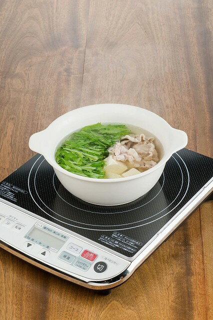 2セット IH対応陶器 陶製ラーメン鉢 白×2セット 3