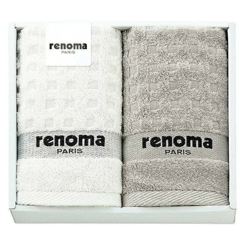 春の贈り物便り フェイスタオル2P renoma 34×75cm