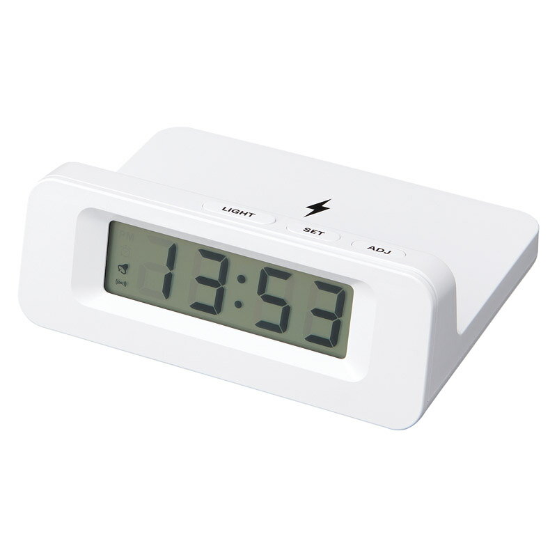 Rakuten - 【最大2000円オフクーポン11日1:59迄】夏の贈り物お中元 ワイヤレスチャージャークロック 10.5×14×5cm