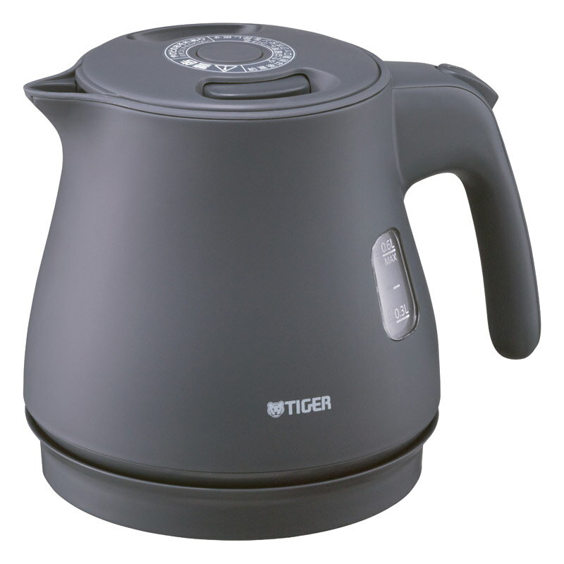 Rakuten - 【最大2000円オフクーポン11日1:59迄】夏の贈り物お中元 蒸気レス電気ケトル0.6L タイガー魔法瓶 ナイトブラック 16.1×21.2×16.7cm