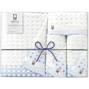 夏の贈り物お中元 タオルセット 今治タオル フェイスタオル(約34×80cm)×2、バスタオル(約60×120cm)・ウォッシュタオル(約34×36cm)×各1