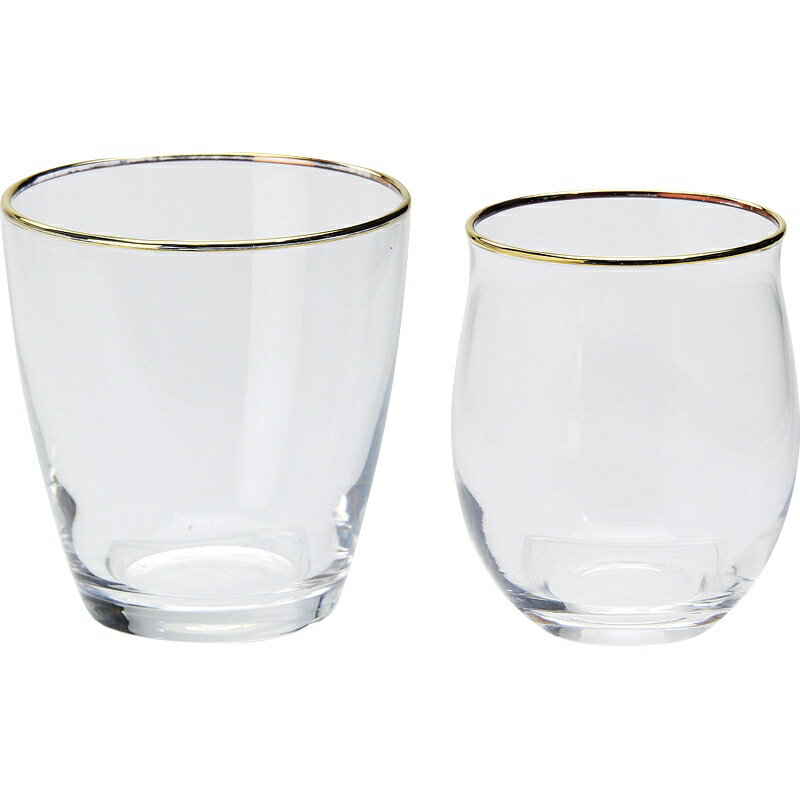 春夏の贈り物ギフト Cheers 飲み比べセットミニ 喉ごしグラス（直径9×9.4cm）・くちあたりグラス（直径7×9cm）×各1