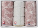 夏の贈り物お中元 タオルハンカチ3P 今治タオル ピンク 25×25cm