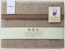 冬の贈り物ご挨拶 無着色キャメル混ウール毛布(毛羽部分) ディア・ジャパン 140×200cm