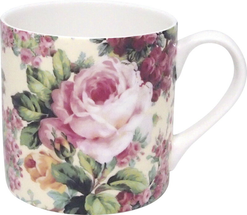 【最大2000円オフクーポン11日1:59迄】実りの秋の贈り物 マグ エインズレイ オールドローズ 約直径9×9cm