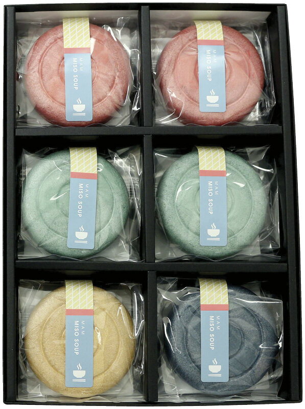 冬の贈り物お歳暮 MAM CAFE MISO SOUP SET 01 いりこだし・こんぶだし×各2、かつおだし・とりだし×各1