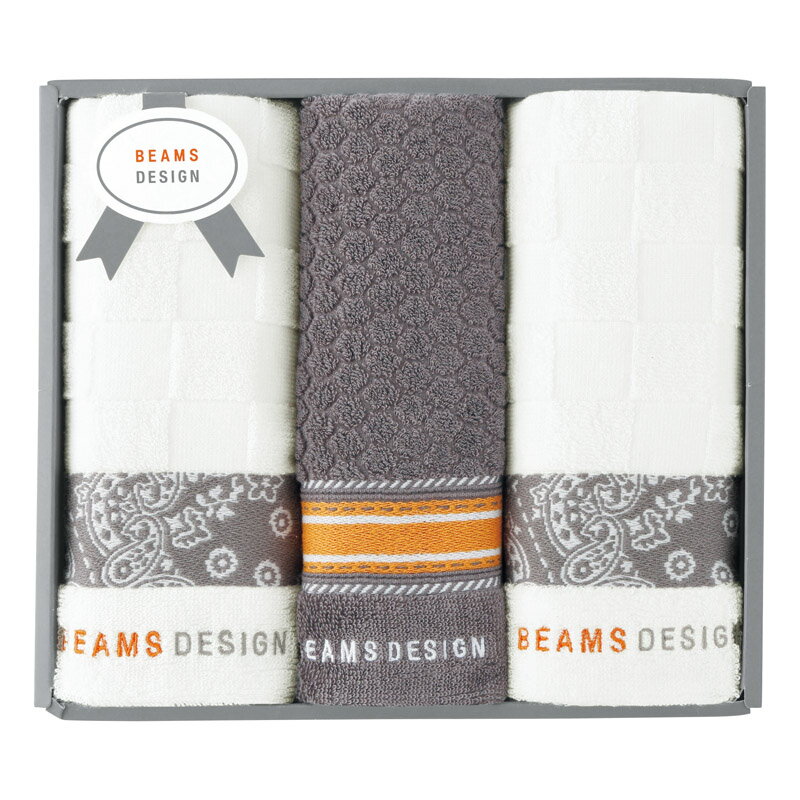 セレクトショップの先駆けとして時代をリードしてきたBEAMS。「BEAMS DESIGN」は、これまで培ってきた選択眼、企画力、プロデュース力を活かしスタンダードなモノにあたらしいアイデアを加えて、毎日の生活をこころ豊かに彩るデザインを創造するブランドです。■サイズ/フェイスタオル:34×70cm、タオルハンカチ:25×25cm ■容量/0.3kg ■材質/綿100% ■箱サイズ/23×26×6cm ■原産国/ベトナム ■本体重量/0.3kgセレクトショップの先駆けとして時代をリードしてきたBEAMS。「BEAMS DESIGN」は、これまで培ってきた選択眼、企画力、プロデュース力を活かしスタンダードなモノにあたらしいアイデアを加えて、毎日の生活をこころ豊かに彩るデザインを創造するブランドです。■サイズ/フェイスタオル:34×70cm、タオルハンカチ:25×25cm ■容量/0.3kg ■材質/綿100% ■箱サイズ/23×26×6cm ■原産国/ベトナム ■本体重量/0.3kg