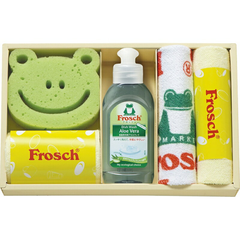 冬の贈り物お歳暮 キッチン洗剤ギフト フロッシュ マイクロファイバークロス（中国）（25×25cm）×3、フ..