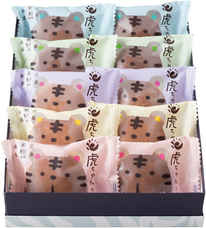夏の贈り物お中元 洋風生どら焼き 虎ちゃん10個入 虎屋本舗 あんバター・チーズクリーム・チョコミント・抹茶ピスタチオ・ラムレーズン（各約40g）×各2