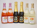 薩摩スパークリング×スパークリングワイン(ゆずどん375ml2本 北海道おたるナイアガラ500ml白2本 ロゼ2本)計6本