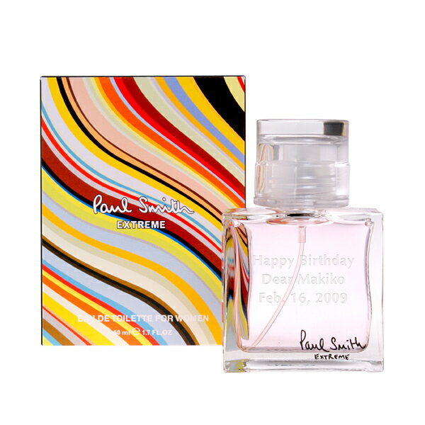【送料無料】【名入れ】ポールスミス エクストレーム ウーマン for Women　レリーフフレグランス