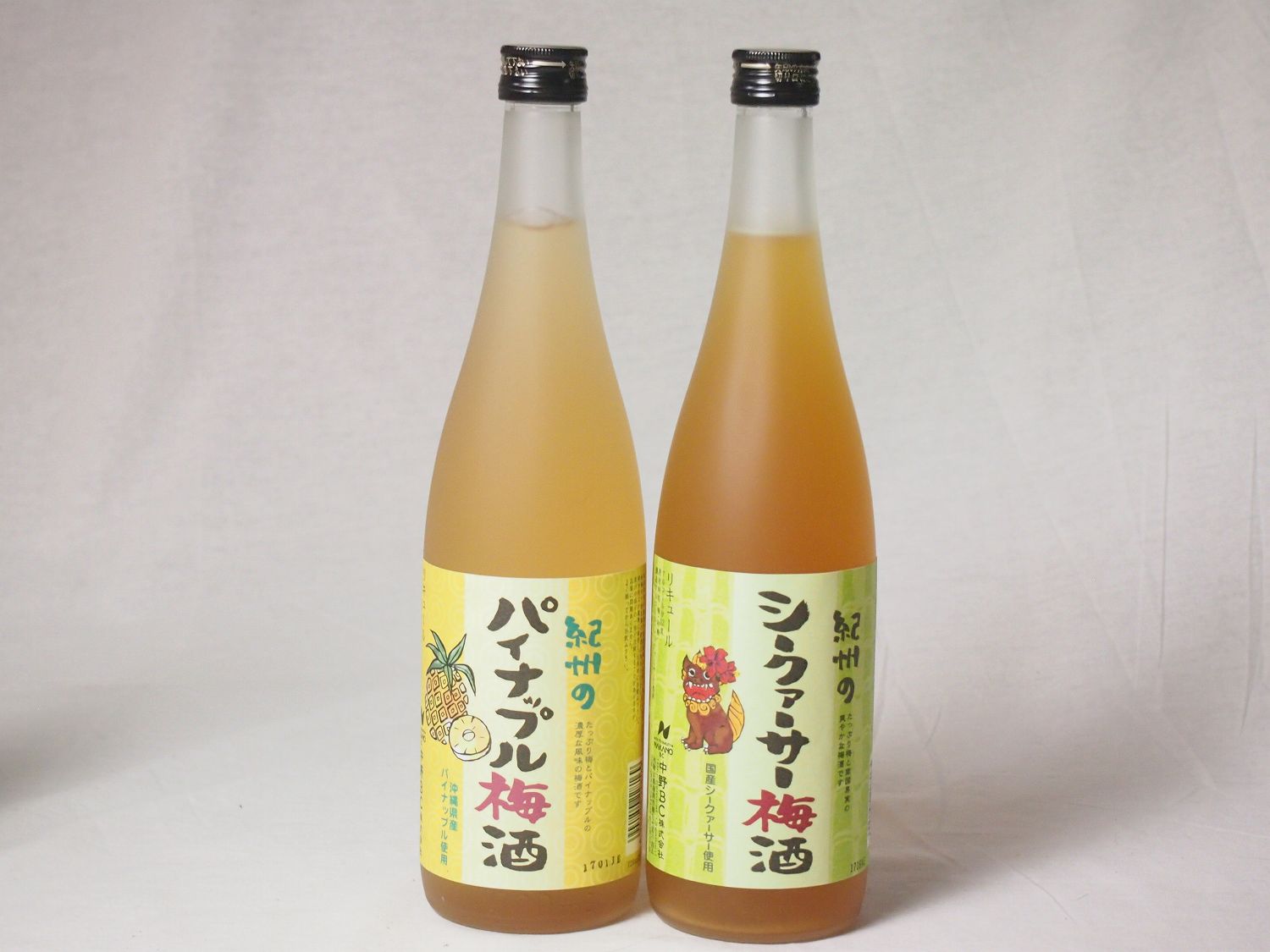 南国フェア梅酒2本セット(紀州パイナップル梅酒720ml 紀州のシークァーサー梅酒720ml)