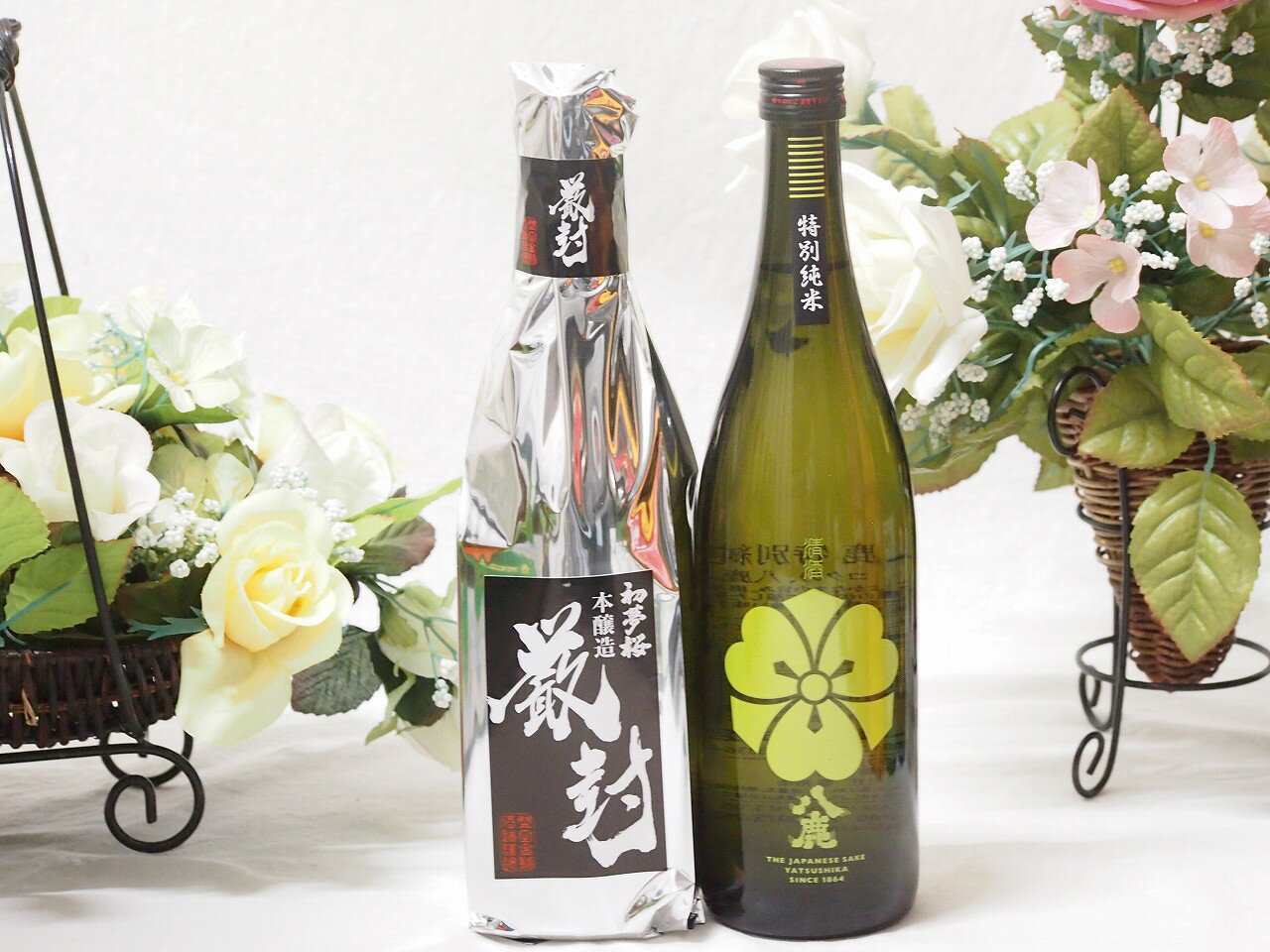 愛知金鯱と厳選日本酒2本セット(金鯱初夢桜 厳封本醸造 八鹿特別純米) 720ml×2本