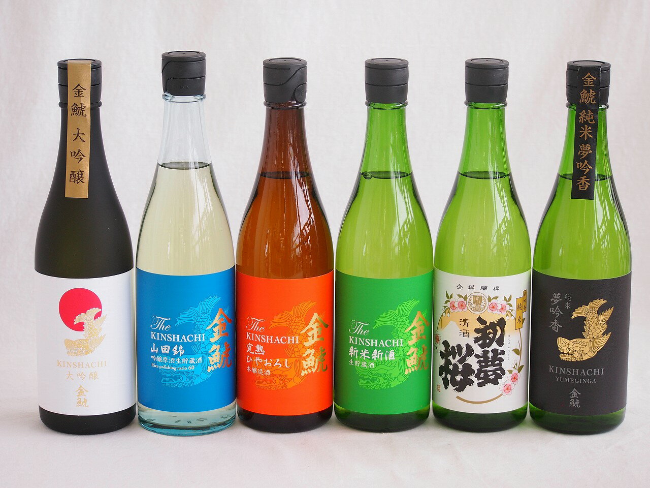 贅沢な日本酒6本セット(金鯱山田錦吟醸原酒生貯蔵(愛知) 金鯱完熟しやおろし(愛知) 金鯱新米新酒(愛知) 金鯱純米夢吟香(愛知) 金鯱初夢桜 純米(愛知) 金鯱大吟醸(愛知)) 720ml×6本