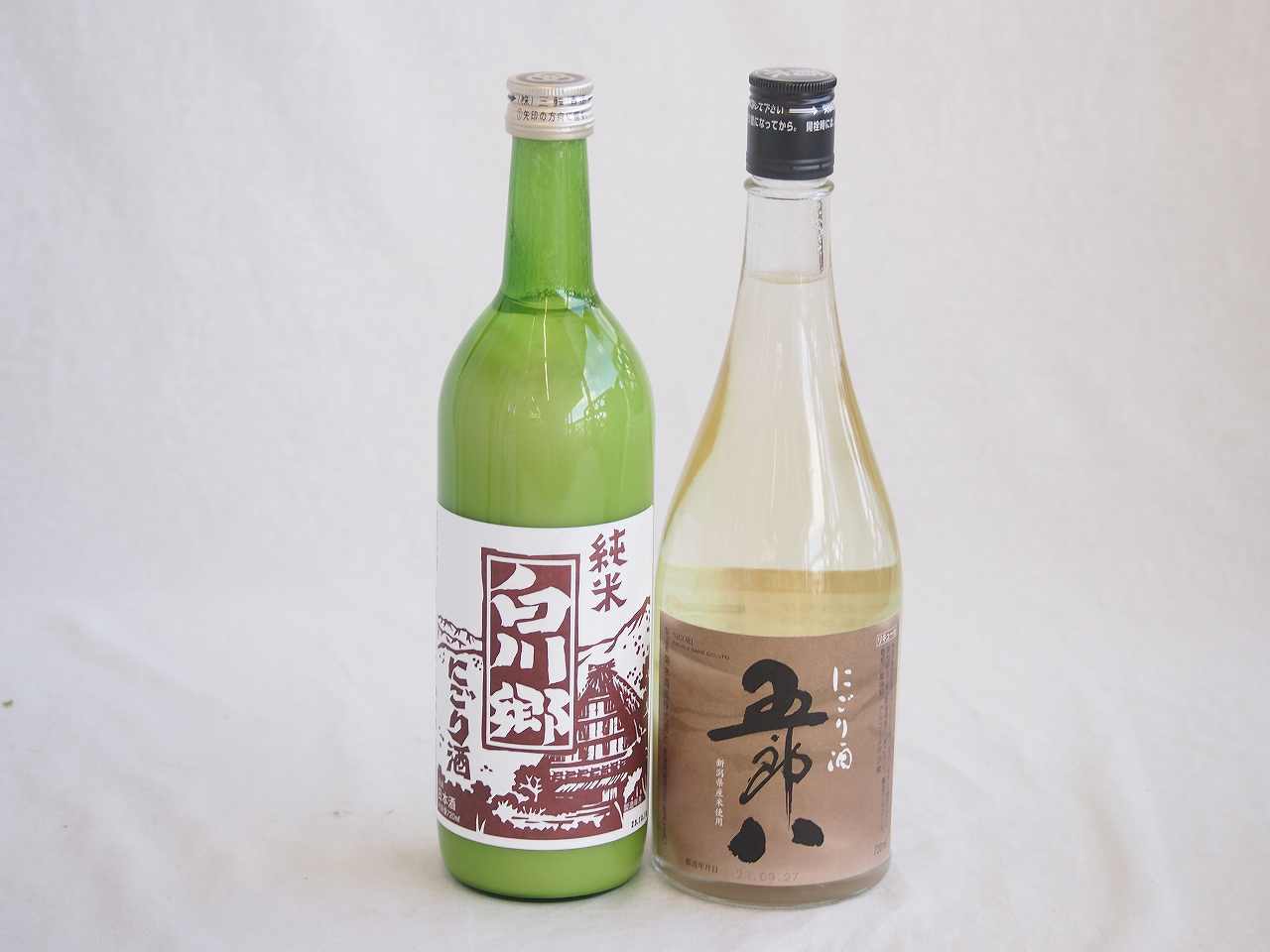 至福のにごり酒 2本セット（菊水五郎八（新潟） 三輪酒造白川郷純米（岐阜）） 720ml×2本