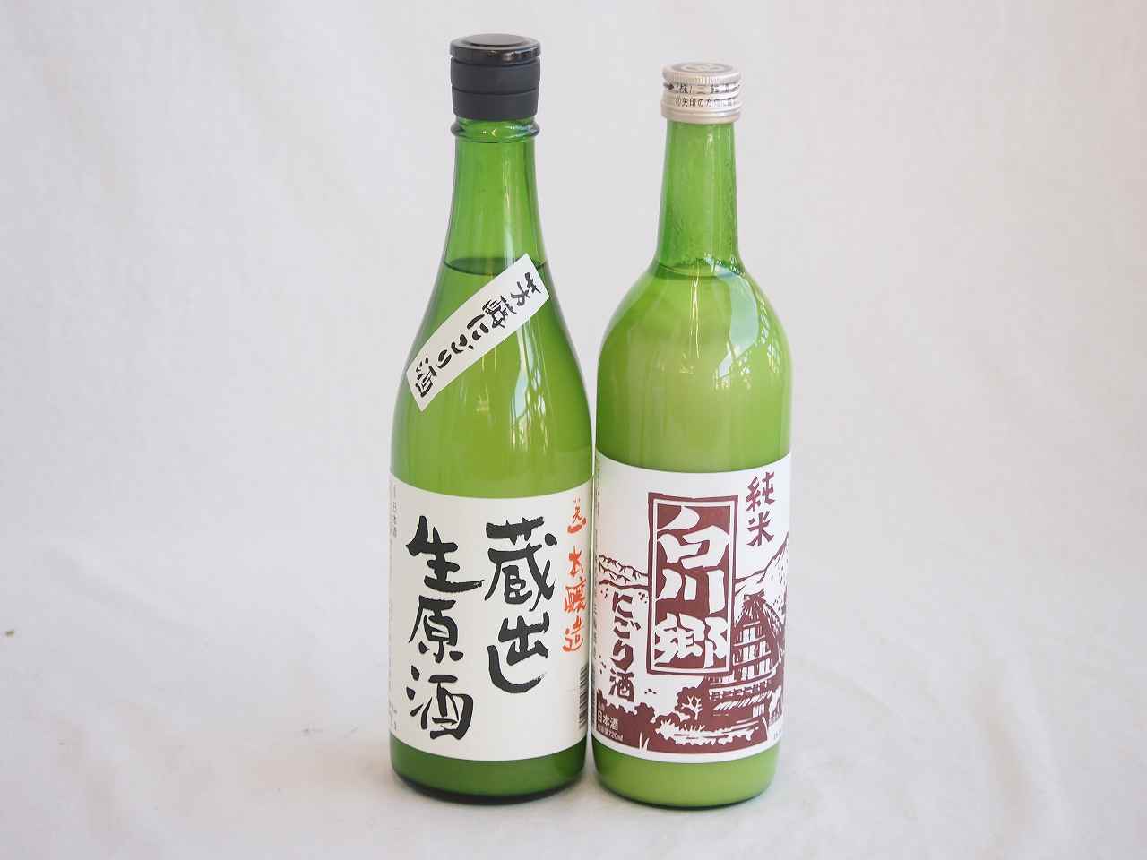 至福のにごり酒 2本セット（早川酒造蔵出し生原酒本醸造（三重） 三輪酒造白川郷純米（岐阜）） 720ml×2本