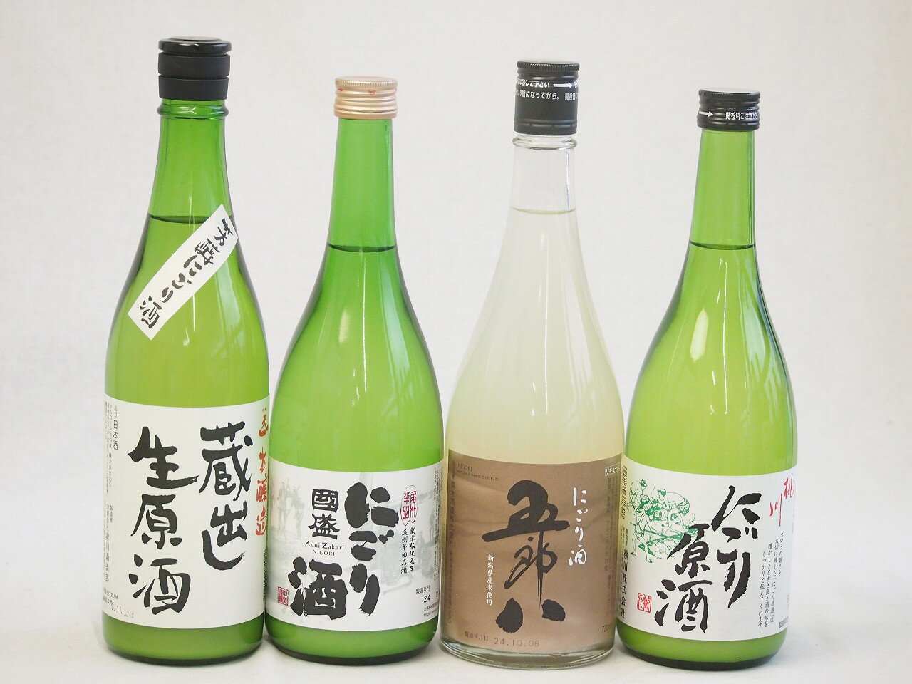 冬に風物詩にごり酒4本セット(国盛 にごり酒14度(愛知県) 蔵出し生原酒 芳醇にごり酒19度(三重県) 桃川 にごり原酒20度(青森県) 五郎八 にごり酒21度(新潟県)) 720ml×4本