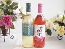 長野県産葡萄ナイアガラ種使用ワインと国産ワイン2本セット(実りの収穫 ロゼワイン やや甘口(山梨県)720mlナイアガラやや甘口白ワイン(山梨県)720ml