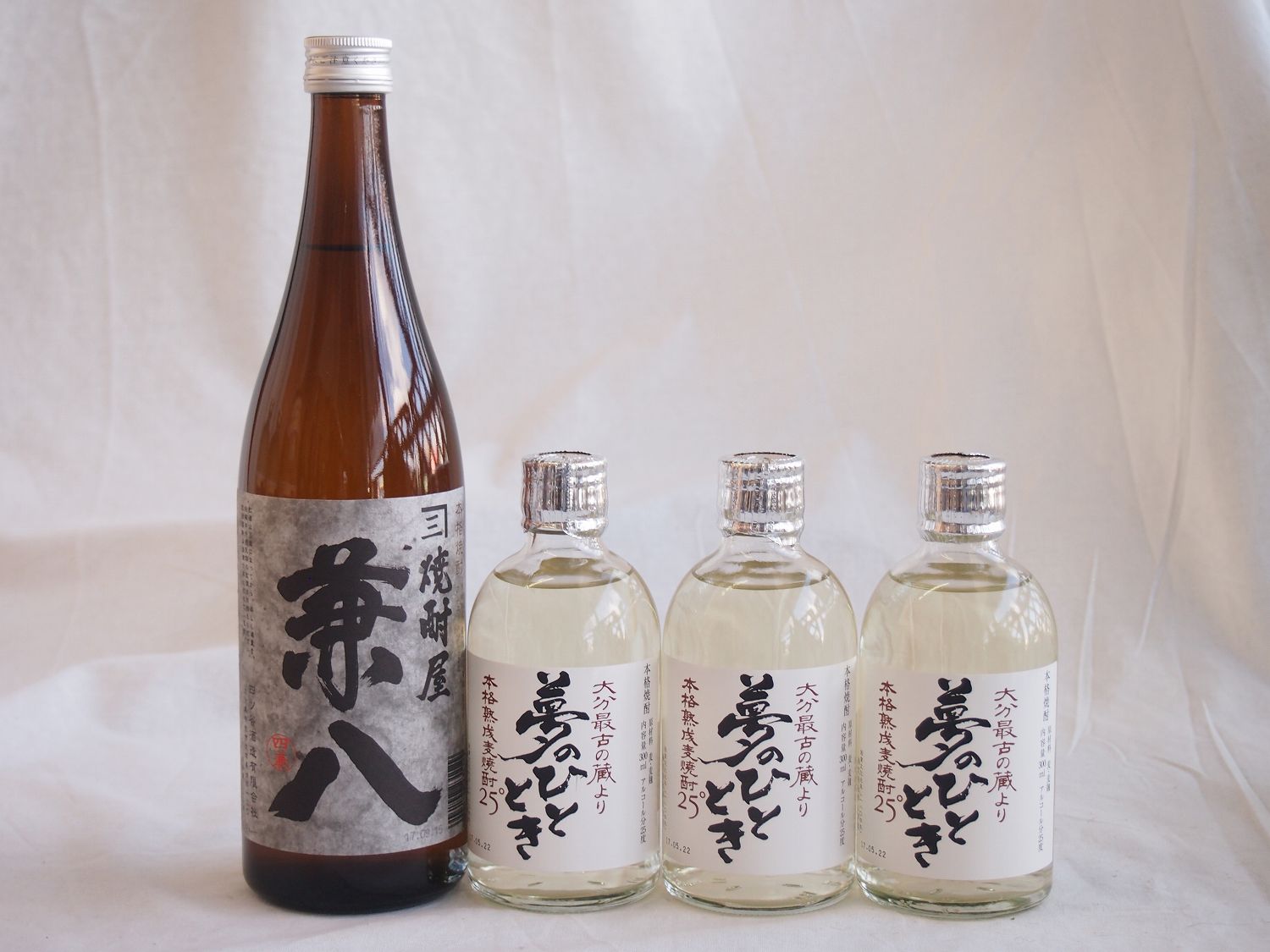 兼八 麦焼酎厳選4本セット 兼八720ml 熟成麦焼酎 夢のひととき300ml×3本(大分県)