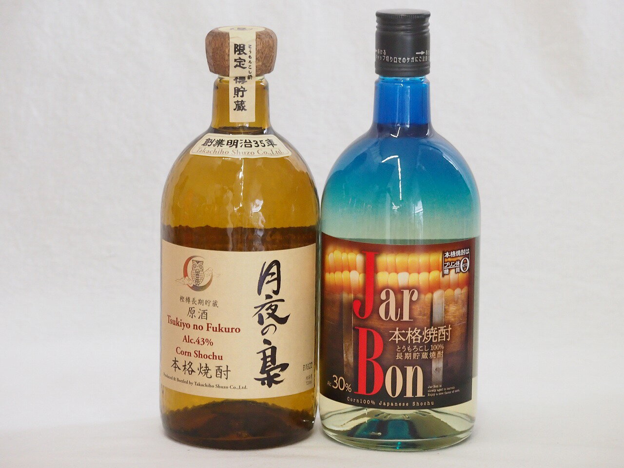 和バーボンとうもろこし焼酎飲み比べ2本セット(樽貯蔵焼酎原酒 月夜の梟43度 長期熟成焼酎 ジャーボン30度) 720ml×2本和バーボンとうもろこし焼酎飲み比べ2本セット(樽貯蔵焼酎原酒 月夜の梟43度 長期熟成焼酎 ジャーボン30度) 720ml×2本