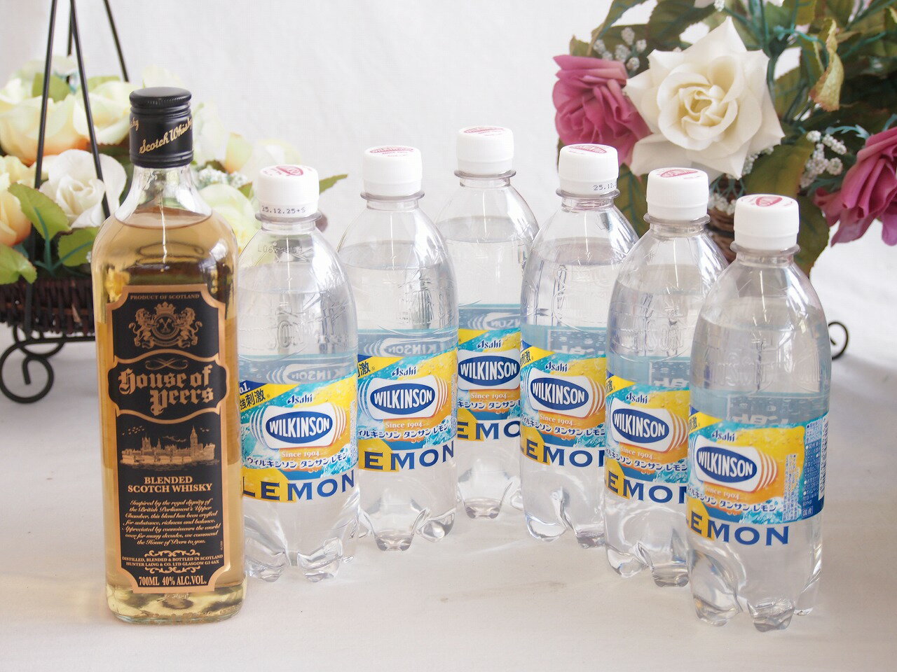 家飲みを、バーカウンターへ ハイボールウイスキー7本セット(ハウスオブ ピアーズ40度(スコットランド)..