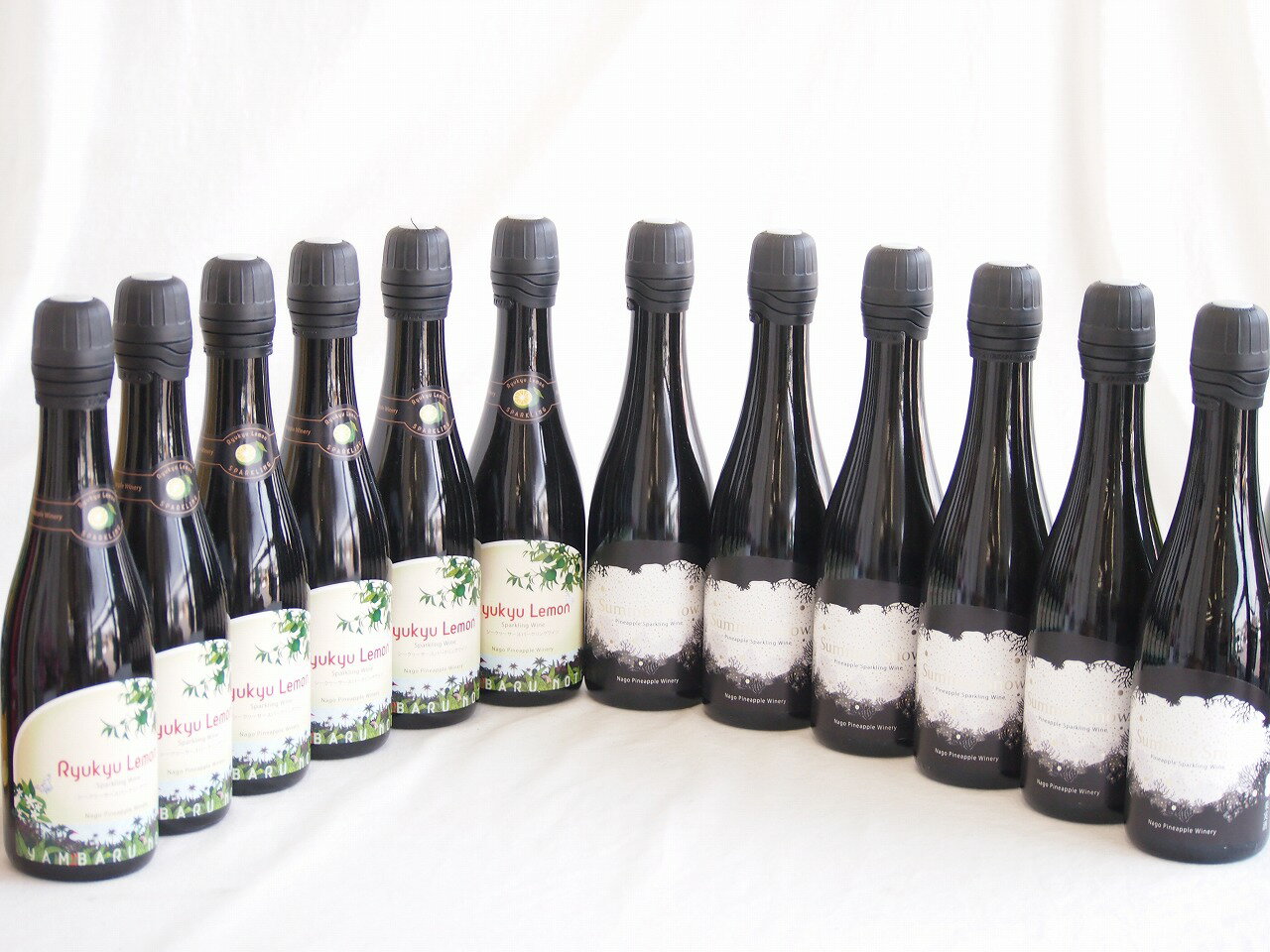 トロピカルな沖縄特集12本セット(リュウキュウレモンシークワーサースパークリング甘口(沖縄) サマース..