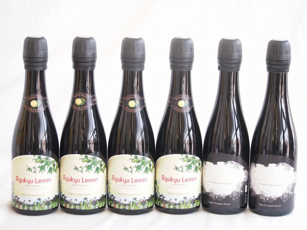 トロピカルな沖縄特集6本セット(リュウキュウレモンシークワーサースパークリング甘口(沖縄) サマース..