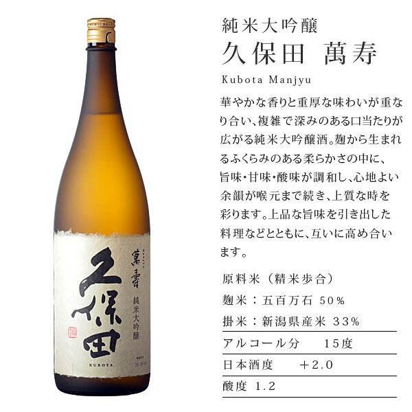 日本酒 お酒 冷酒 プレゼント ギフト 飲み比べセット 「久保田 萬寿」「八海山 純米大吟醸 」 1800ml 2本セット 萬寿 万寿 贈り物 プレゼント 新潟 辛口 地酒 高級 お中元 敬老の日 就職 門出 昇進 定年退職 男性 父親 義父 上司 祖父 感謝 ありがとう あす楽 sake-kadoya-10001221 地酒の加登屋 サンプル画像3