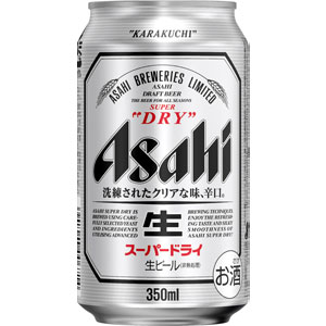 アサヒ スーパードライ 350ml×24缶(1ケース)の商品画像