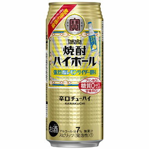 TaKaRa (タカラ) 焼酎ハイボール 強烈塩レモンサイダー割り 500ml×24缶(1ケース) TaKaRa (タカラ) 焼酎ハイボール 強烈塩レモンサイダー割り 500ml×24缶(1ケース)
