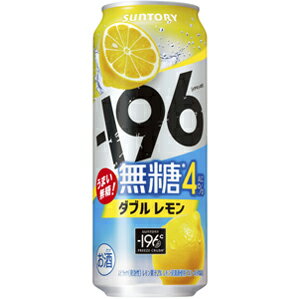 サントリー -196無糖 ダブルレモン ALC.4% 500ml×24缶(1ケース)