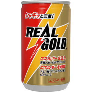 【コカコーラ　リアル　ゴールド　160ml　ミニ缶】アスパラギン酸、ローヤルゼリー、ビタミンC、B2などを配合した、働く人の元気を前向きにサポートする栄養飲料です。無着色、ノンカフェインの安全設計で、働き盛りの男性層を中心に、仕事の合間の、ちょっと前向きに気持ちを入れ替えたいといった気分転換時に最適です。 【送料に関して】＊この商品は3個(3ケース)まで1個口分の送料。＊異なる形状や容量、その他の商品との組み合わせの場合は、場合により送料が複数口分必要となります。●当店では、様々な形状や種類の商品を取り扱っており、お客様ごとに御注文の数量や組み合わせパターンが異なるため、すべての場合において自動で送料を計算するということができません。自動ショッピングカートならびに自動配信メールでは、常に送料1個口分のみの表示となりますので、送料が複数口分必要となる場合には、当店からの確認メールにて変更させていただきます。送料についてご不明な場合は、事前にお問い合わせください。