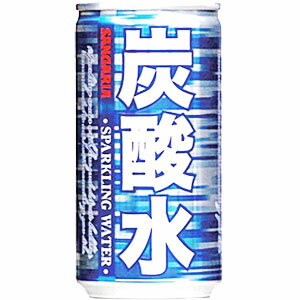 サンガリア　炭酸水　185ml　【バラ1缶】 1