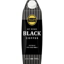 伊藤園 TULLY'S COFFEE タリーズコーヒー MY HOME ブラックコーヒー 紙パック 屋根型キャップ付容器 1000ml×6本(1ケース)(4)