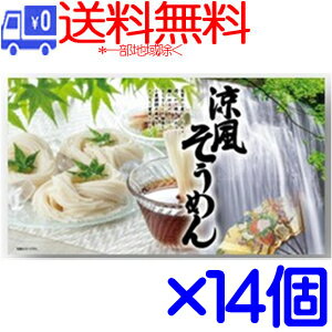 ★送料無料★(一部地域除く)三輪そうめん大手 涼風そうめん 50g×16束 RS-20R ×14個