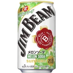 【限定】サントリー　ジムビーム　メロンソーダ　[ハイボール]　350ml　【バラ1缶】