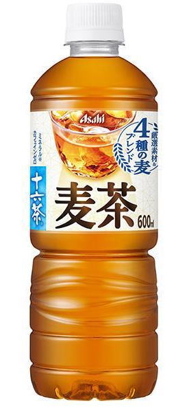 ［飲料］2ケースまで同梱可★アサヒ 十六茶 【麦茶】 600mlPET 1ケース24本入り （24本セット）（16茶 お茶）（500 630）（16素材）（カフェインゼロ）（自販機用 手売り可）（むぎ茶）